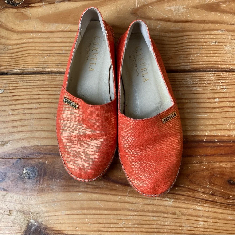 Carvela Orange Women's Espadrille Shoes Size EU 37/US 7